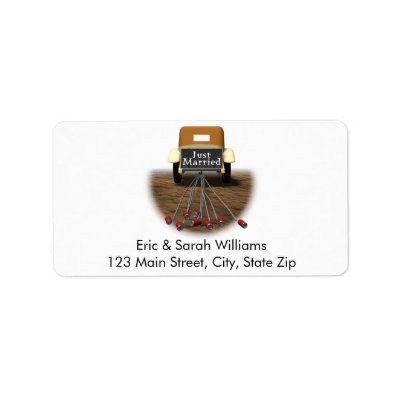 Just Married Address Labels