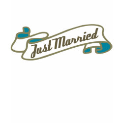 Just Married (Aqua) shirt