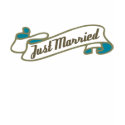 Just Married (Aqua) t-shirts by poptasticbride Just Married (Aqua) t-shirts