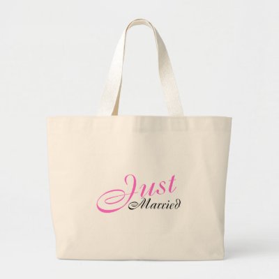 Just Married Tote Bags