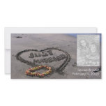 Just Married Beach Custom Photo Card