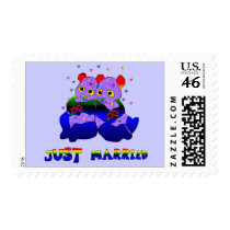 Just Married Bears postage by orsobear Just Married Bears postage