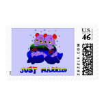 Just Married Bears Postage Stamps