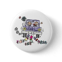 Just Married Bride And Groom Wedding Celebration buttons by TheBridalShop Just Married Bride And Groom Wedding Celebration buttons