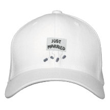 Just Married Bride Customizable Funny Wedding Embroidered Hat