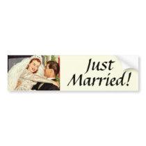 Just Married! bumper stickers by YesterdayCafe Just Married! bumper stickers