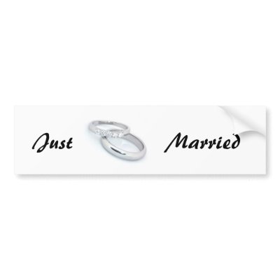 Just Married Bumper Stickers