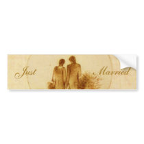 Just Married Bumper Sticker bumper stickers
