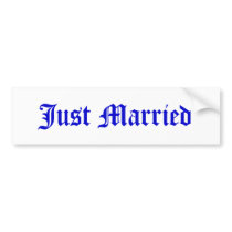 Just Married bumper stickers by Jsparks84 Just Married bumper stickers