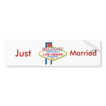 Just Married bumper stickers