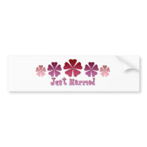 Just Married bumper stickers by lifeisahighway Just Married bumper stickers