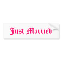 Just Married bumper stickers by Jsparks84 Just Married bumper stickers