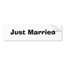 Just Married bumper stickers by fabulouseventsbyleah Just Married bumper stickers