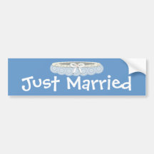 Just Married Bumper Sticker