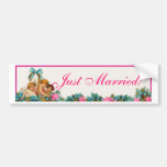 Just Married! Bumper Stickers