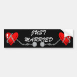 Just Married Bumper Stickers