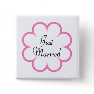 Just Married Pinback Buttons