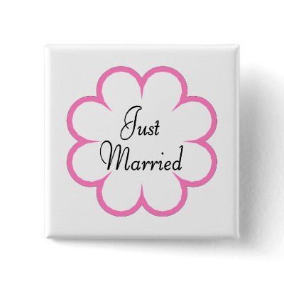 Just Married Pinback Buttons