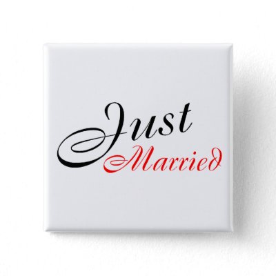 Just Married Pinback Buttons