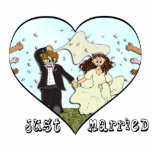 Just Married Cake Topper Acrylic Cut Outs