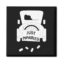 Just Married-car magnets