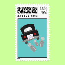 just married car postage by trish1968 just married car postage