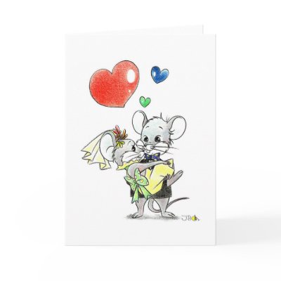 just married greeting cards