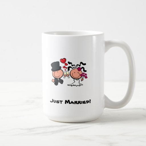 Just Married cartoon Mug