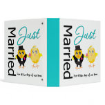 Just Married Chick Couple Wedding Photo Album v2 binders