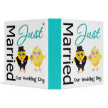 Just Married Chick Couple Wedding Photo Album v5 binders