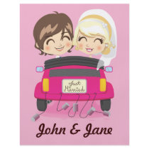 Just Married Couple Custom Flyer