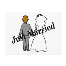 Just Married (Couple) postcards by BacheloretteGirl Just Married (Couple) postcards