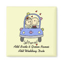 Just Married Customizable Magnet