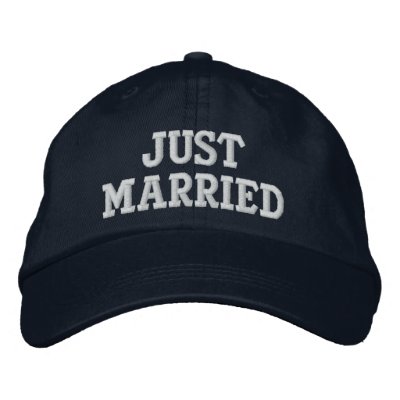 JUST MARRIED Embroidered Hat