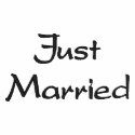 Just Married embroidered shirts