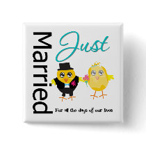 Just Married For All The Days of Our lives buttons