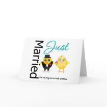 Just Married For As Long As We Both Shall Live cards by chicktshirts Just Married For As Long As We Both Shall Live cards