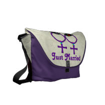 Just Married Formal Lesbian Commuter Bags