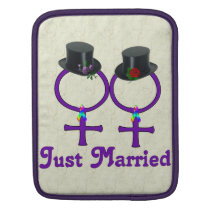 Just Married Formal Lesbian Ipad Sleeve