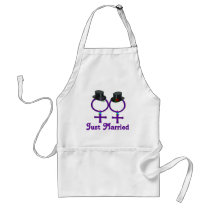 Just Married Formal Lesbians Apron