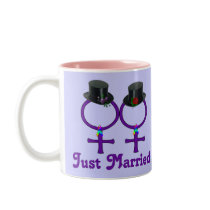 Just Married Formal Lesbians Mug