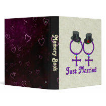 Just Married Formal Lesbians Vinyl Binders