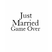 Just Married -Game Over t-shirts by Just2Cute Just Married -Game Over t-shirts