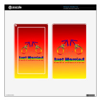 Just Married Gay Men Decals For Kindle Fire