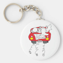 Just Married Gifts and Apparel Key Chains