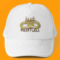 Just Married Going Away Bride Cap hats by clarachandler Just Married Going Away Bride Cap hats