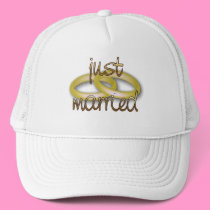Just Married Going Away Bride Cap hats by clarachandler Just Married Going Away Bride Cap hats