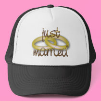 Just Married Going Away Groom's Cap hats by clarachandler Just Married Going Away Groom's Cap hats
