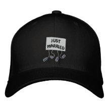 Just Married Groom Customizable Funny Wedding Baseball Cap