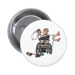 Just Married (Groom Wheelchair) Button